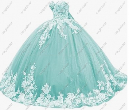 Factory Wholesale Fashionable Sequins Quinceanera Dress