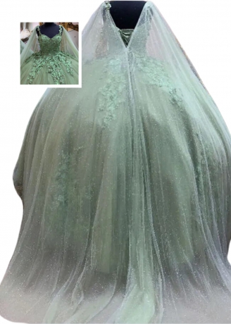 Superhot 3D Flower Appliques Quinceanera dresses