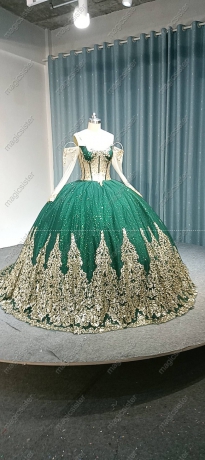Topselling Sequin Appliques Quinceanera Dress