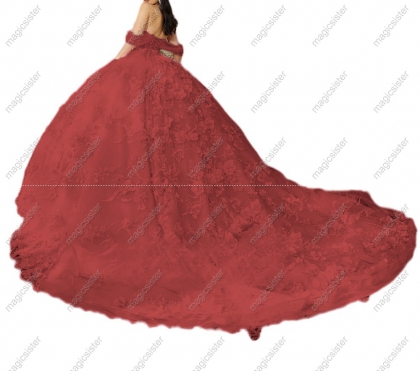 Luxury Factory Wholesale 3D Flower Quinceanera Dress