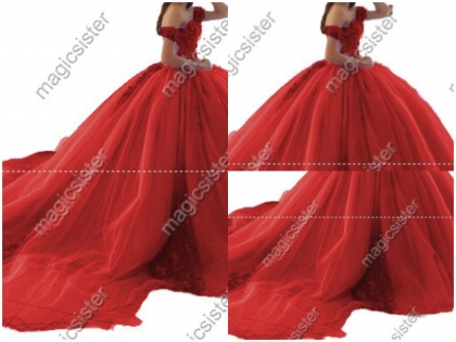 Elegant Princes Sweet Quinceanera Dresses Ball Gown Floral Lace Luxury Prom Dress