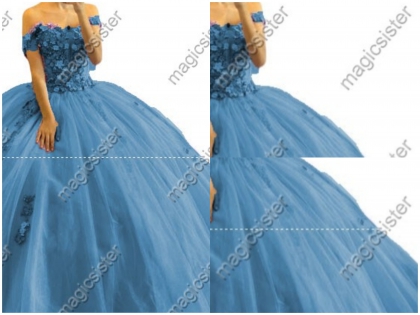 Elegant Princes Sweet Quinceanera Dresses Ball Gown Floral Lace Luxury Prom Dress