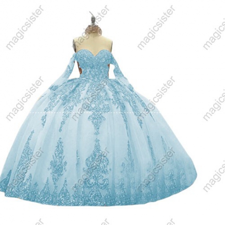 Factory Wholesale Fashionable Sequins Quinceanera Dress
