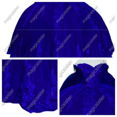 Off-the-Shoulder Bar Mitzvah Dress Tulle Appliqué Beaded Gala Strappy Tank Top