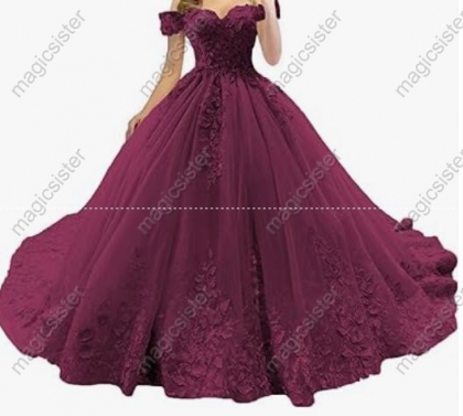 Beautiful luxury Hot Sale 3D Flower Lace Quinceanera Dress
