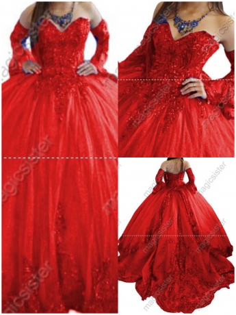 Factory Wholesale Fashionable Sequins Quinceanera Dress