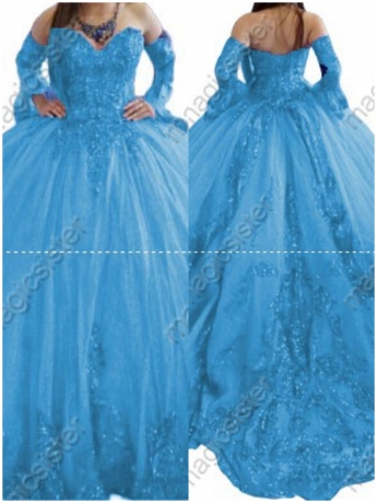 Factory Wholesale Fashionable Sequins Quinceanera Dress