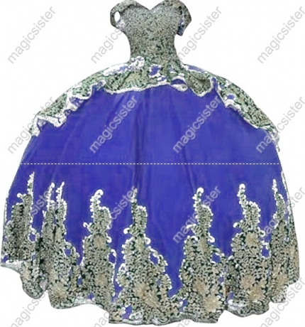 Factory Wholesale Fashionable Sequins Quinceanera Dress