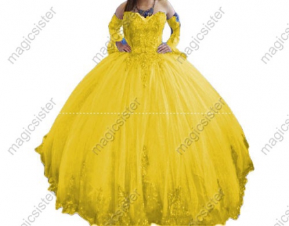 Factory Wholesale Fashionable Sequins Quinceanera Dress