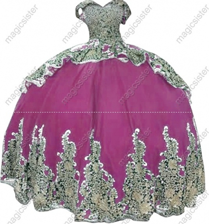 Factory Wholesale Fashionable Sequins Quinceanera Dress