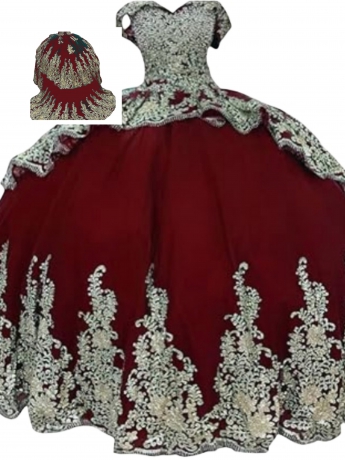 Factory Wholesale Fashionable Sequins Quinceanera Dress