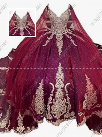 Factory Wholesale Fashionable Sequins Quinceanera Dress