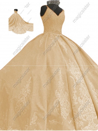 Factory Wholesale Fashionable Sequins Quinceanera Dress