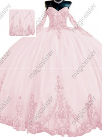 Blush Factory Wholesale Fashionable Sequins Quinceanera Dress