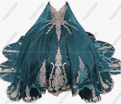 Factory Wholesale Fashionable Sequins Quinceanera Dress