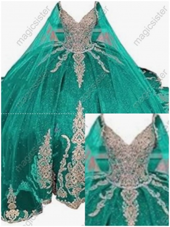 Factory Wholesale Fashionable Sequins Quinceanera Dress