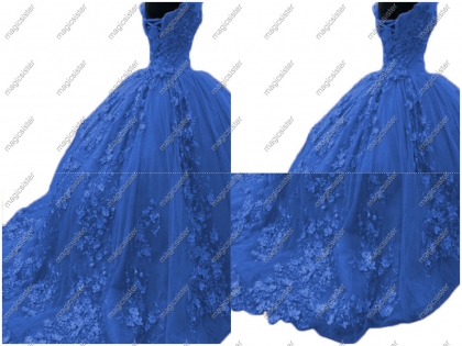 Factory wholesale quinceanera dress 3D flower off-shoulder sweet dress