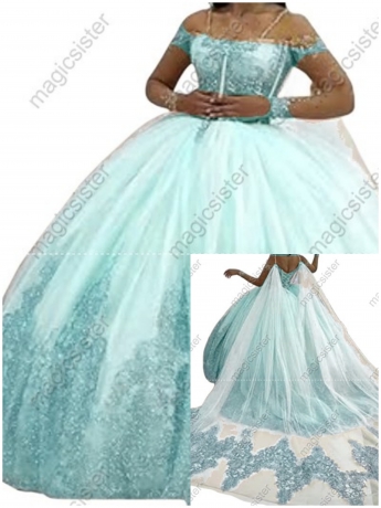 Factory Wholesale Fashionable Sequins Quinceanera Dress