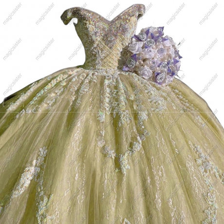 Sparkly Luxury Hotselling Customed Make Quinceanera Dress