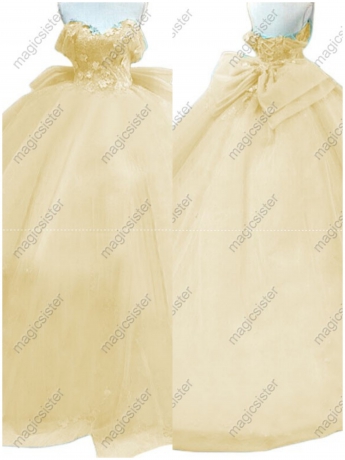 Instock 3D embroidered multi color flower lace Quinceanera Dress