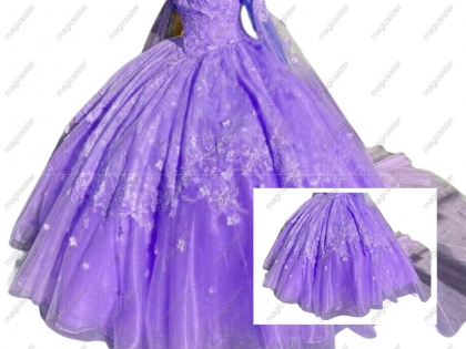 Quinceanera Dresses 3D Flowers Beaded Prom Dress Women Spaghetti Straps with Shawl Puffy Sweet 16 Ball Gowns