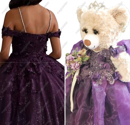 Beautiful Hotselling Matching Barbie and Bear Dress