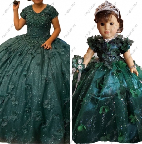 Quinceanera Dresses Ball Gown Birthday Party Dress Lace Up Graduation Gown With Bow