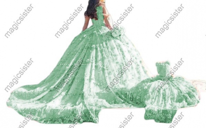 Factory Wholesale Hotselling Matching Barbie and Bear Dress