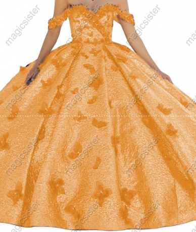 Factory Wholesale New Style Butterfly Quinceanera Dress