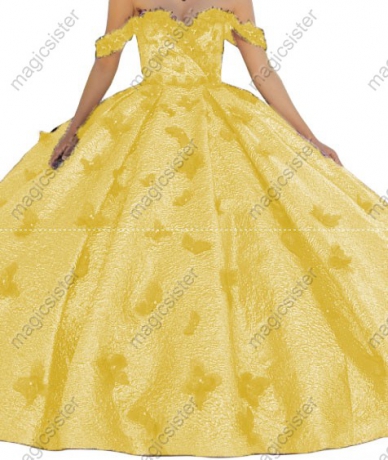 Factory Wholesale New Style Butterfly Quinceanera Dress