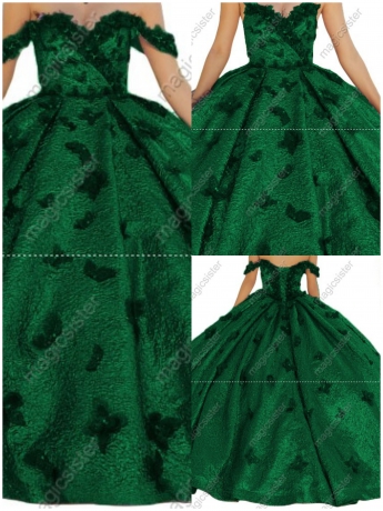 Factory Wholesale New Style Butterfly Quinceanera Dress