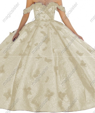 Factory Wholesale New Style Butterfly Quinceanera Dress