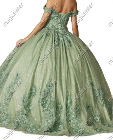 Sage Factory Wholesale TopSelling Green System Quinceanera Dress