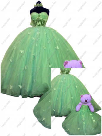 Sage Hotselling Matching Barbie and Bear Dress