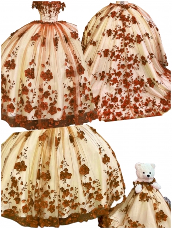 Factory Wholesale Hotselling Matching Barbie and Bear Dress