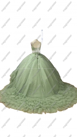 Factory Wholesale TopSelling Sage Quinceanera Dress