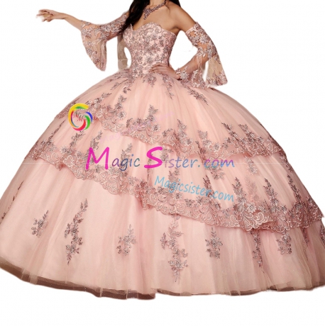 Blush Hotselling Factory Wholesale Quinceanera Dress