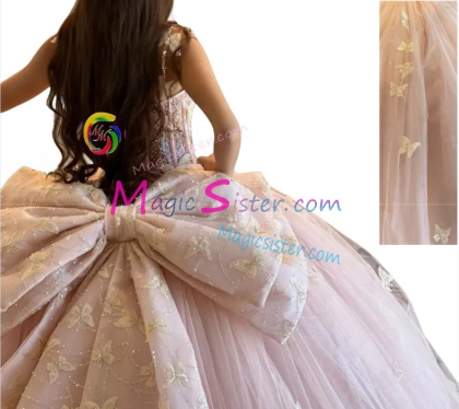 Blush Factory Wholesale Luxury 3D Floral Quinceanera Dress