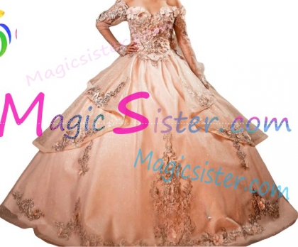 Blush Sparkly Instock Factory Wholesale Quinceanera Dress