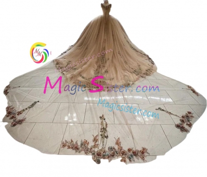 Blush Sparkly Instock Factory Wholesale Quinceanera Dress
