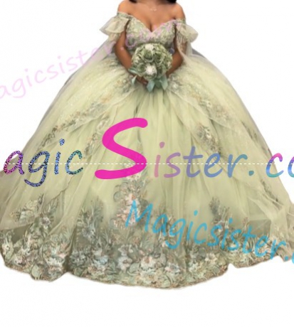 Hotselling TopSelling Sage Quinceanera Dress