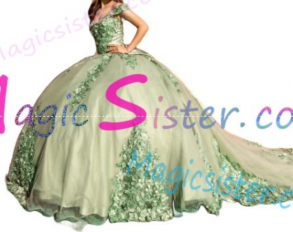 Beautiful TopSelling Sage Quinceanera Dress