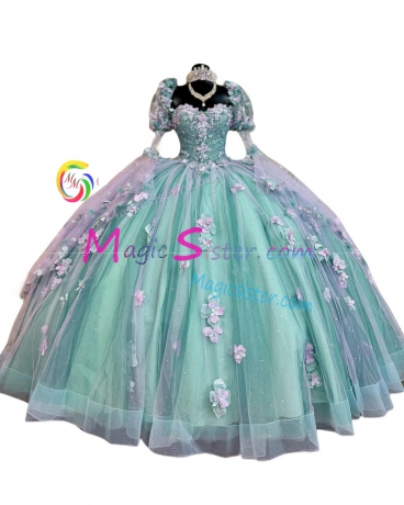Beautiful TopSelling Sage Quinceanera Dress