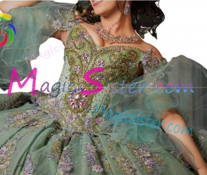 Luxury TopSelling Sage Quinceanera Dress