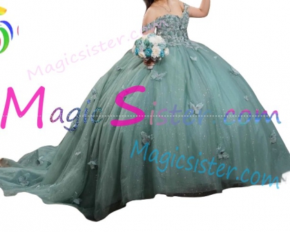 Pretty TopSelling Sage Quinceanera Dress