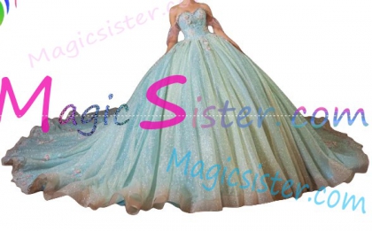 Beautiful TopSelling Sage Quinceanera Dres