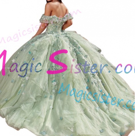 Beautiful TopSelling Sage Quinceanera Dress