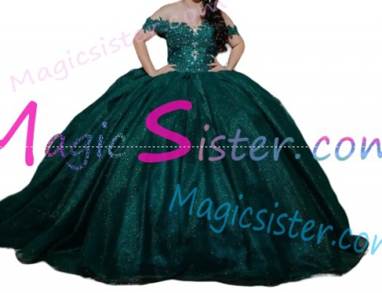 Emerald Green Luxury Topselling Quinceanera Dress