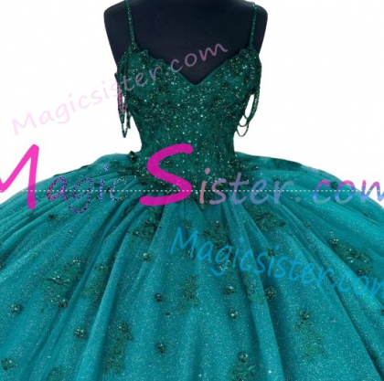 Emerald Green Luxury Topselling Quinceanera Dress