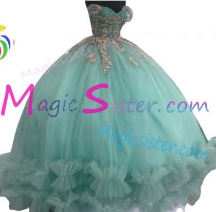 Luxury TopSelling Sage Quinceanera Dress